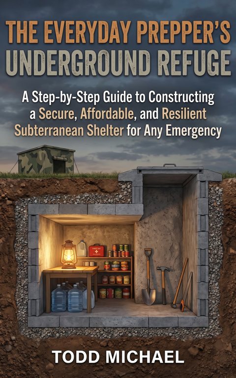 The Everyday Prepper's Underground Refuge: A Step-by-Step Guide to Constructing a Secure, Affordable, and Resilient Subterranean Shelter for Any Emergency — book cover