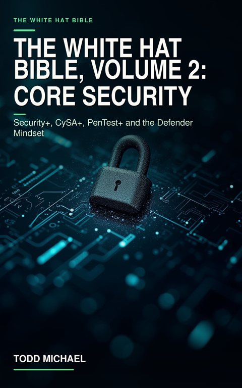 The White Hat Bible, Volume 2: Core Security: Security+, CySA+, PenTest+ and the Defender Mindset — book cover