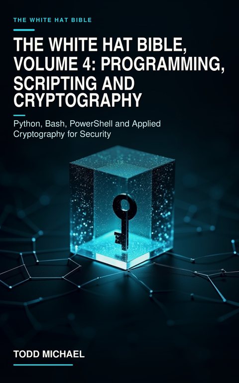 The White Hat Bible, Volume 4: Programming, Scripting and Cryptography: Python, Bash, PowerShell and Applied Cryptography for Security — book cover